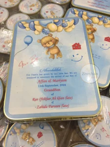 1 Kg Sweet Tin Baby Boy Box